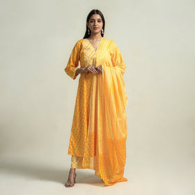 Jaipur Printed Kurta with Palazzo & Dupatta Set
