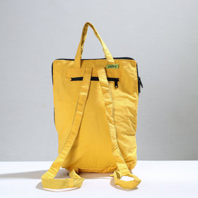 Yellow Jugaad Patchwork Handmade Pithu Bag 109