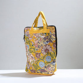 Yellow Jugaad Patchwork Handmade Pithu Bag 109