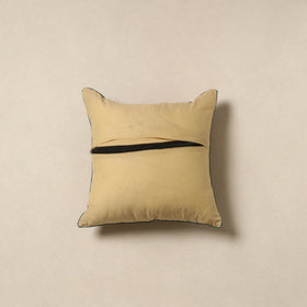 Yellow - kalamkari cotton cushion cover 34 - handcrafted