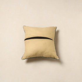Yellow - kalamkari cotton cushion cover 50 - handcrafted
