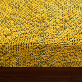 Buy Ajrakh Print with Kalamkari Patch Cotton Bedsheet Set