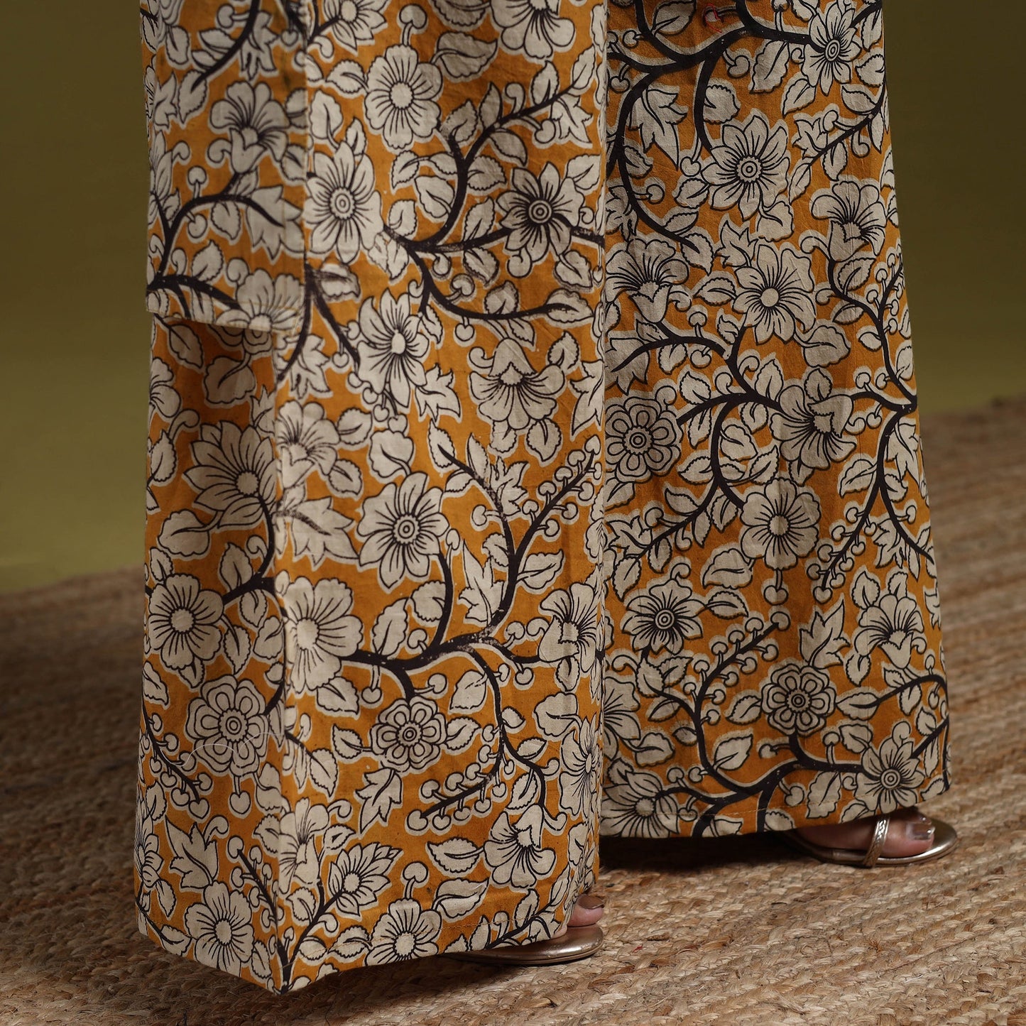 Kalamkari printed cotton 2pc kurta set for women 11