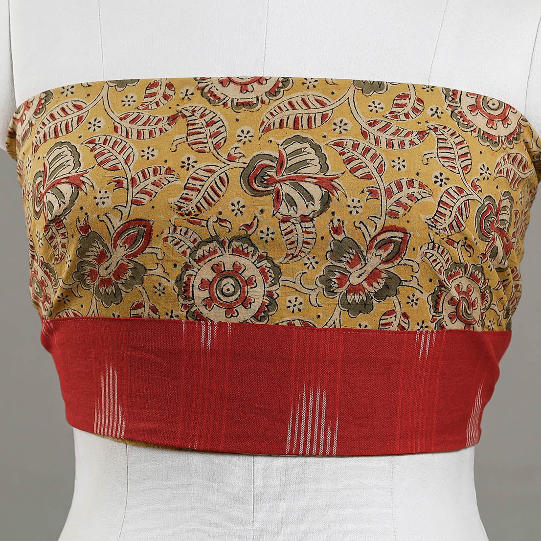 Buy Kalamkari Block Printed Cotton Blouse Piece 