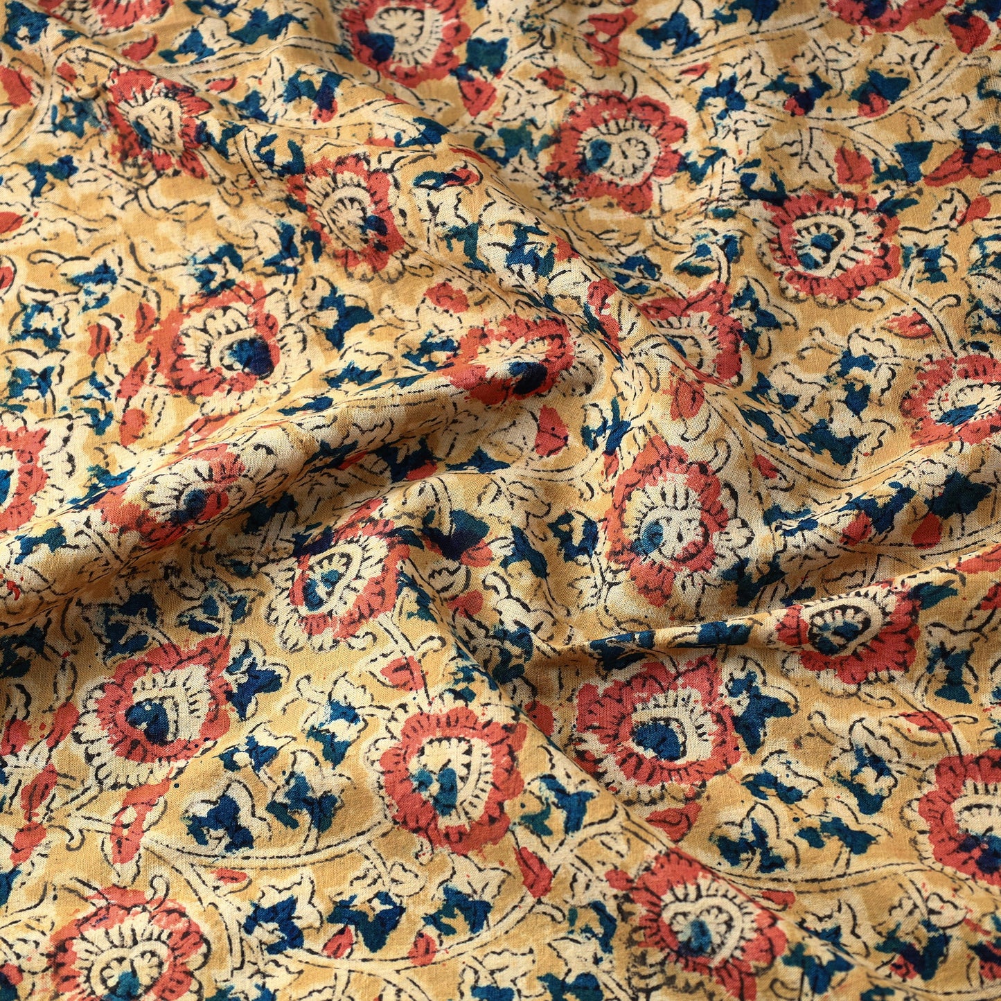   Kalamkari Block Printed Cotton Fabric 03 