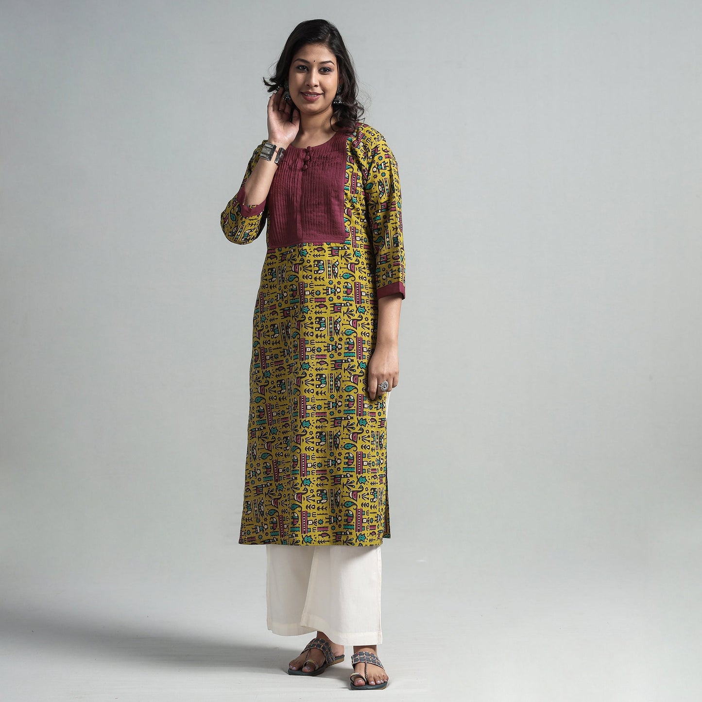 kalamkari printed kurta