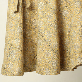  Kalamkari Block Printed Cotton Wrap Around Skirt 