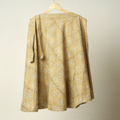  Kalamkari Block Printed Cotton Wrap Around Skirt 