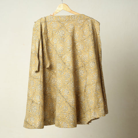  Kalamkari Block Printed Cotton Wrap Around Skirt 