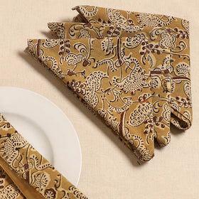Kalamkari table napkin (set of 4) 19 - handcrafted
