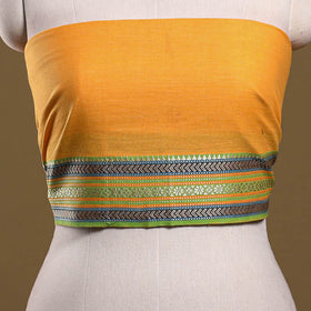 Kanchipuram cotton blouse piece 45 - handcrafted