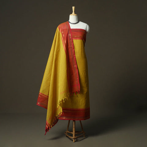Kandangi chettinad cotton 2pc unstitched dress material 07