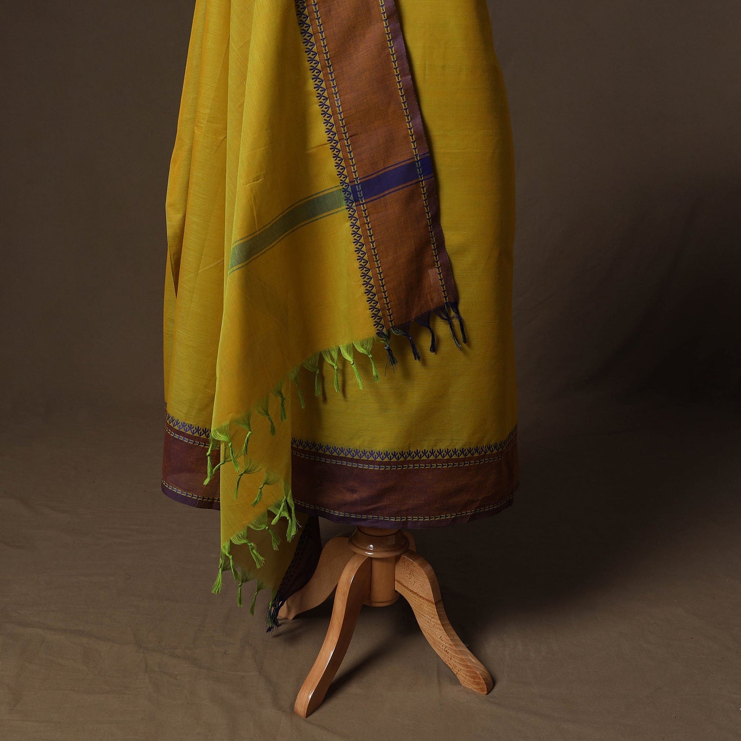 Kandangi chettinad cotton 2pc unstitched dress material 23