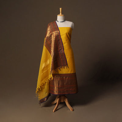 Kandangi chettinad cotton 2pc unstitched dress material 55