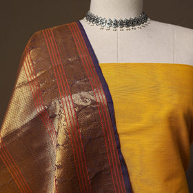 Kandangi chettinad cotton 2pc unstitched dress material 55