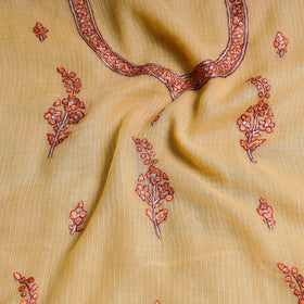  Handloom Kota Doria Kashidakari Hand Embroidery Kurta Material - 2.6 M Online at iTokri.com