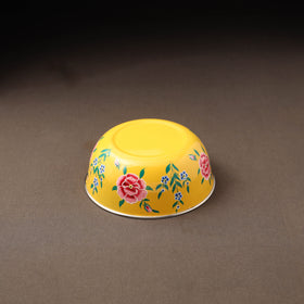 Kashmir enamelware floral handpainted stainless steel