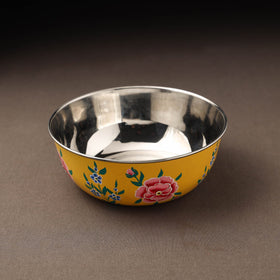 Kashmir enamelware floral handpainted stainless steel