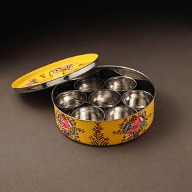 Kashmir enamelware floral handpainted stainless steel