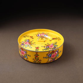 Kashmir enamelware floral handpainted stainless steel