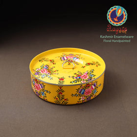 Kashmir enamelware floral handpainted stainless steel