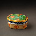 Buy Kavad Handpainted Stainless Steel 2 Tier Capsule Shape Lunch Box (6 X 4 in) 07 Online at iTokri.com
