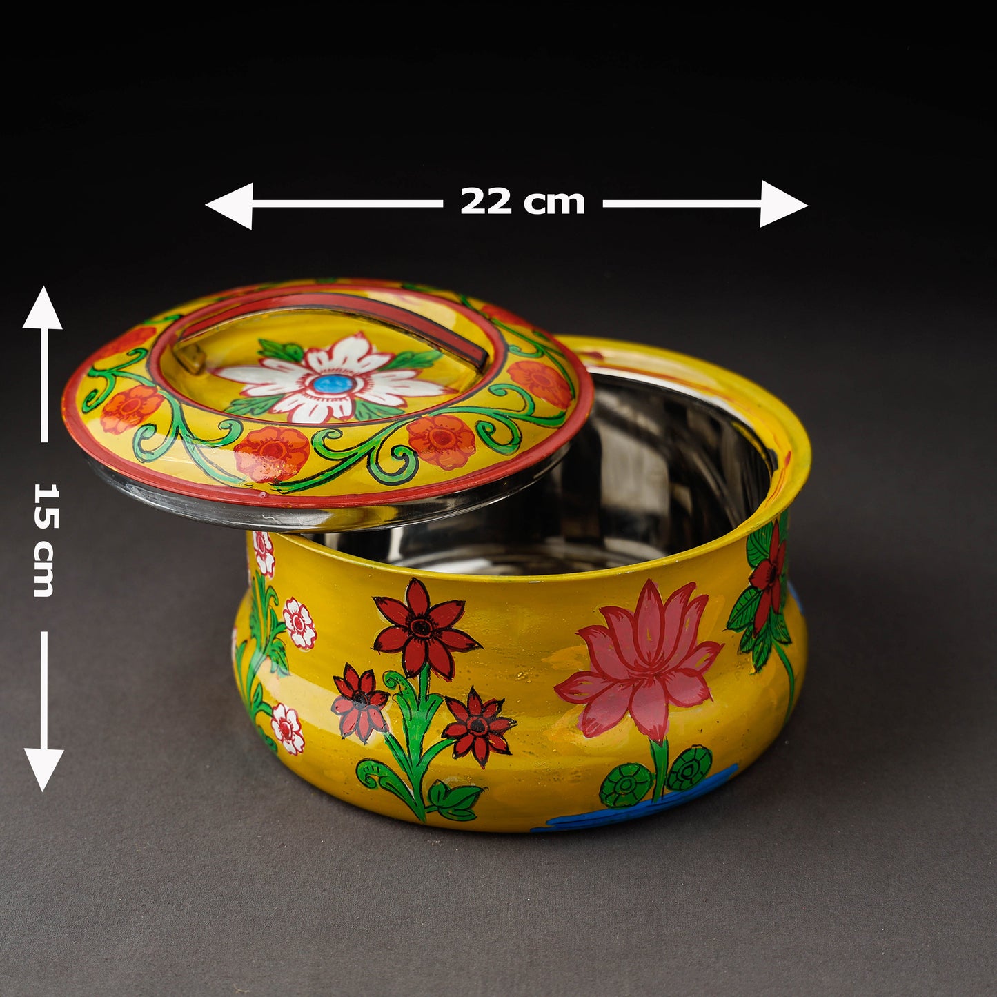  Kavad Handpainted Stainless Steel Casserole 