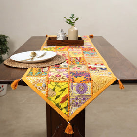 Khambadiya patchwork table runner (71 x 16 in) 11