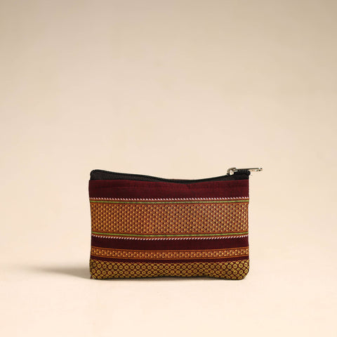  Yellow Khun Fabric Quilted Coin Pouch