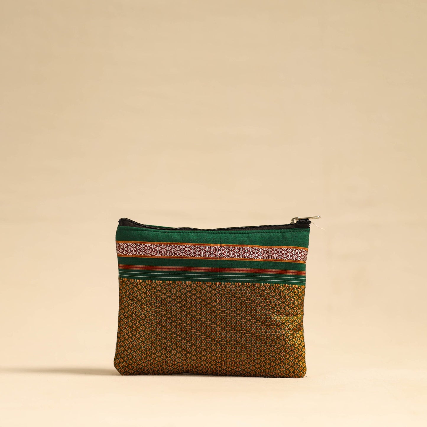  Yellow Khun Fabric Quilted Cotton Utility Pouch