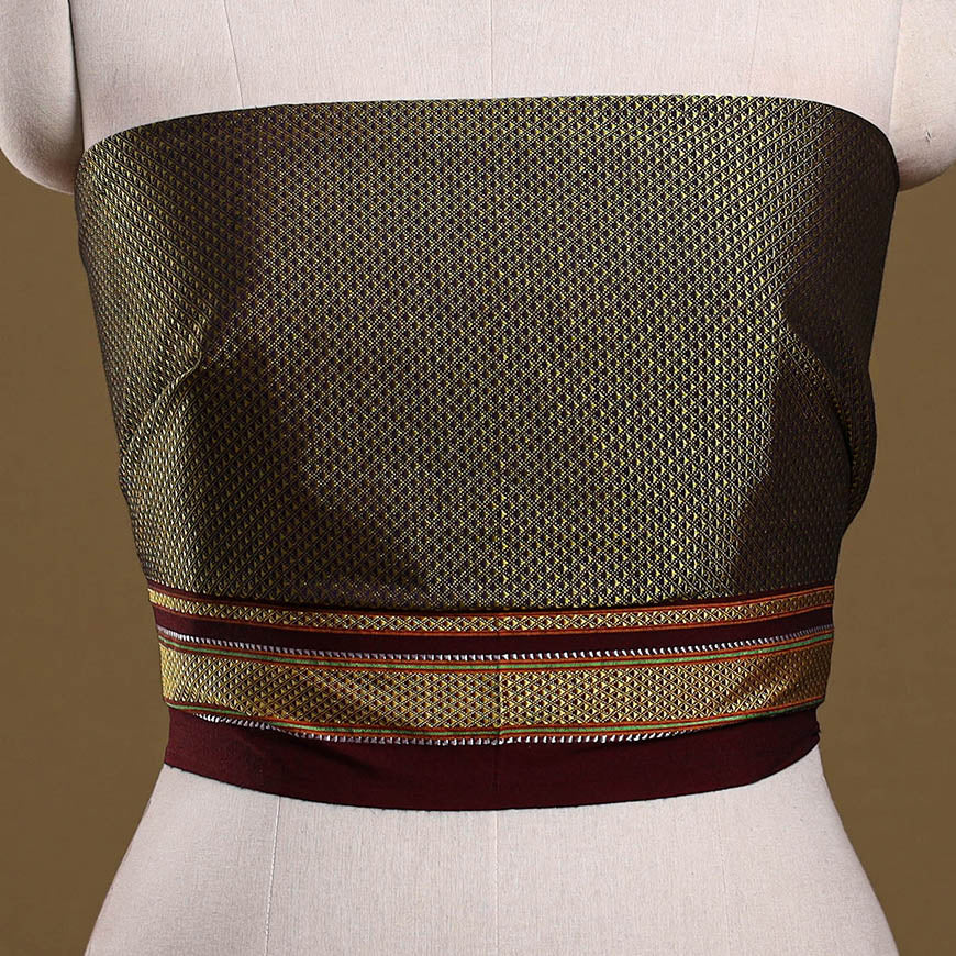 Khun weave cotton blouse piece 02 - handcrafted