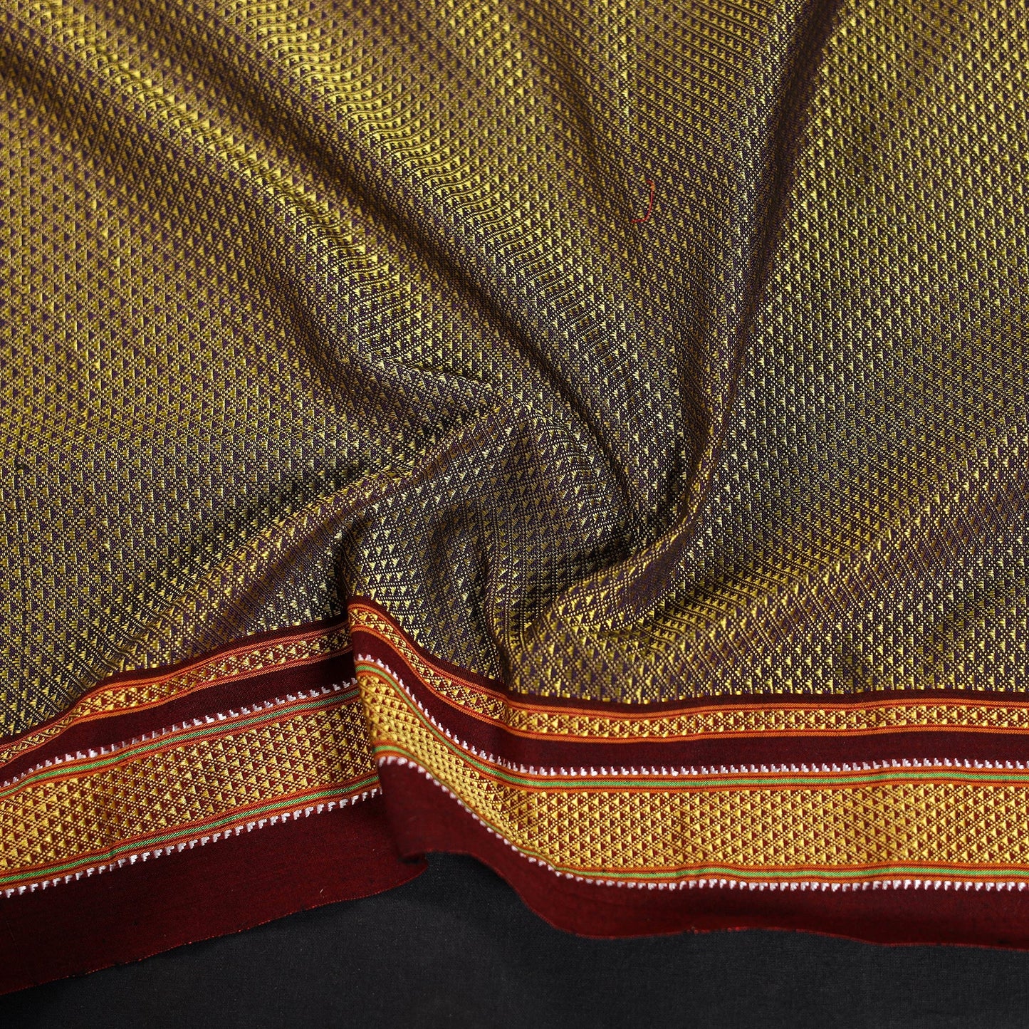 Khun weave cotton blouse piece 40 - handcrafted