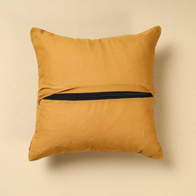 Yellow Khun Weave Cotton Cushion Cover (16 x 16 in)
