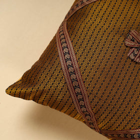 Yellow Khun Weave Cotton Cushion Cover (16 x 16 in)