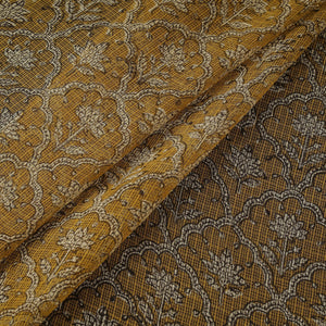 Kota doria cotton natural dyed hand block bagru print