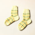  yellow Kumaun Hand Knitted Woolen Socks - Kids