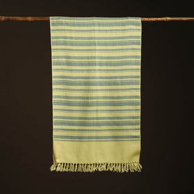 Yellow - kumaun handwoven merino wool stole 77 - handcrafted
