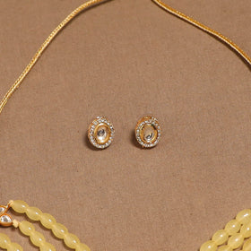 Kundan work choker necklace set 44 - handcrafted