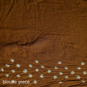 Kutch bandhani tie-dye cotton saree 24 - handcrafted
