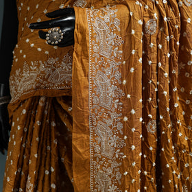 Kutch bandhani tie-dye cotton saree 24 - handcrafted