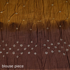 Kutch bandhani tie-dye cotton saree with blouse piece 01