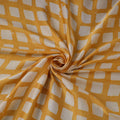 Yellow - kutch batik modal silk fabric 24 - handcrafted