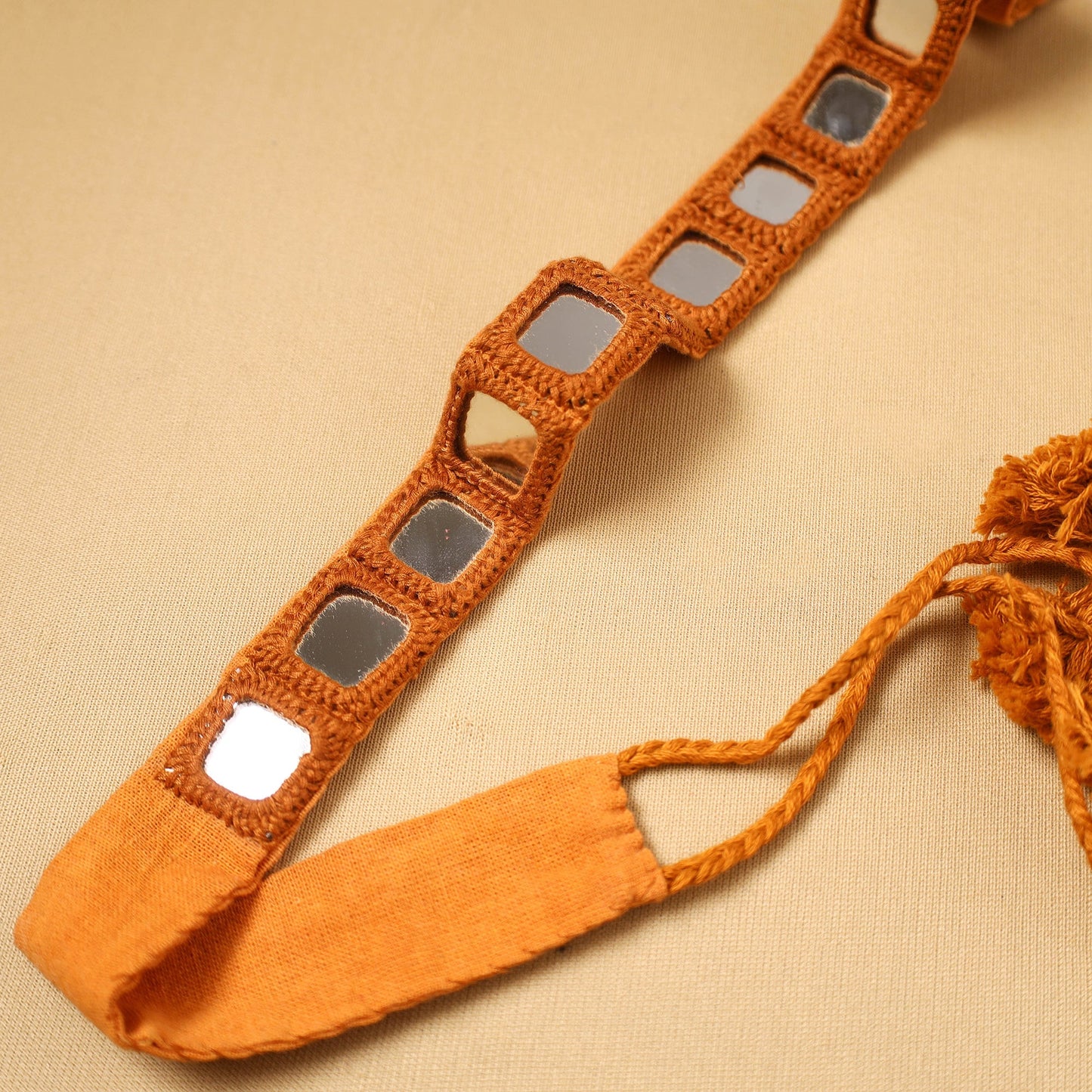 Kutch embroidery mirror work dori waist belt / kamarbandh