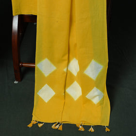 Kutch hand embroidered mirror work clamp dyed cotton
