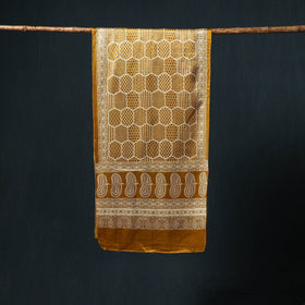 Kutch printed mashru silk stole 34 - handcrafted