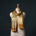 Kutch printed mashru silk stole 40 - handcrafted