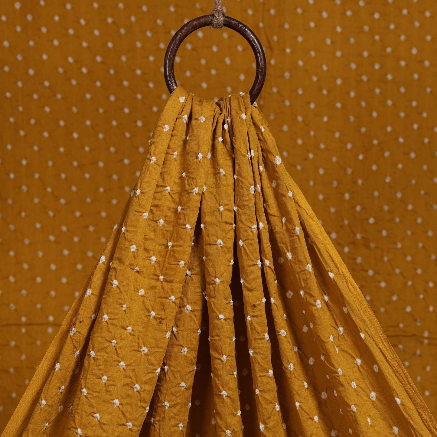 Kutch tie-dye cotton bandhani fabric 21 - handcrafted