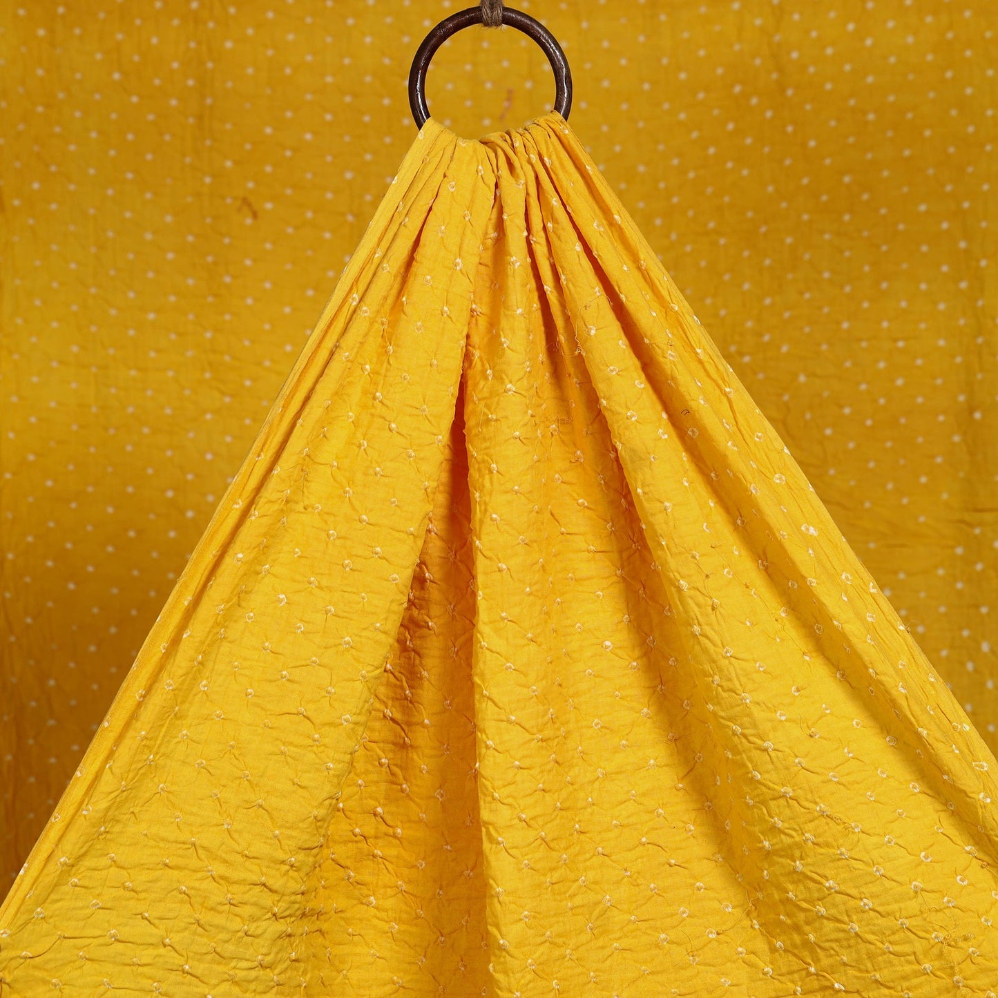 Kutch tie-dye cotton bandhani fabric 33 - handcrafted