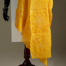 Kutch tie-dye mul cotton bandhani dupatta 11 - handcrafted