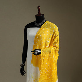 Kutch tie-dye mul cotton shibori bandhani dupatta 36
